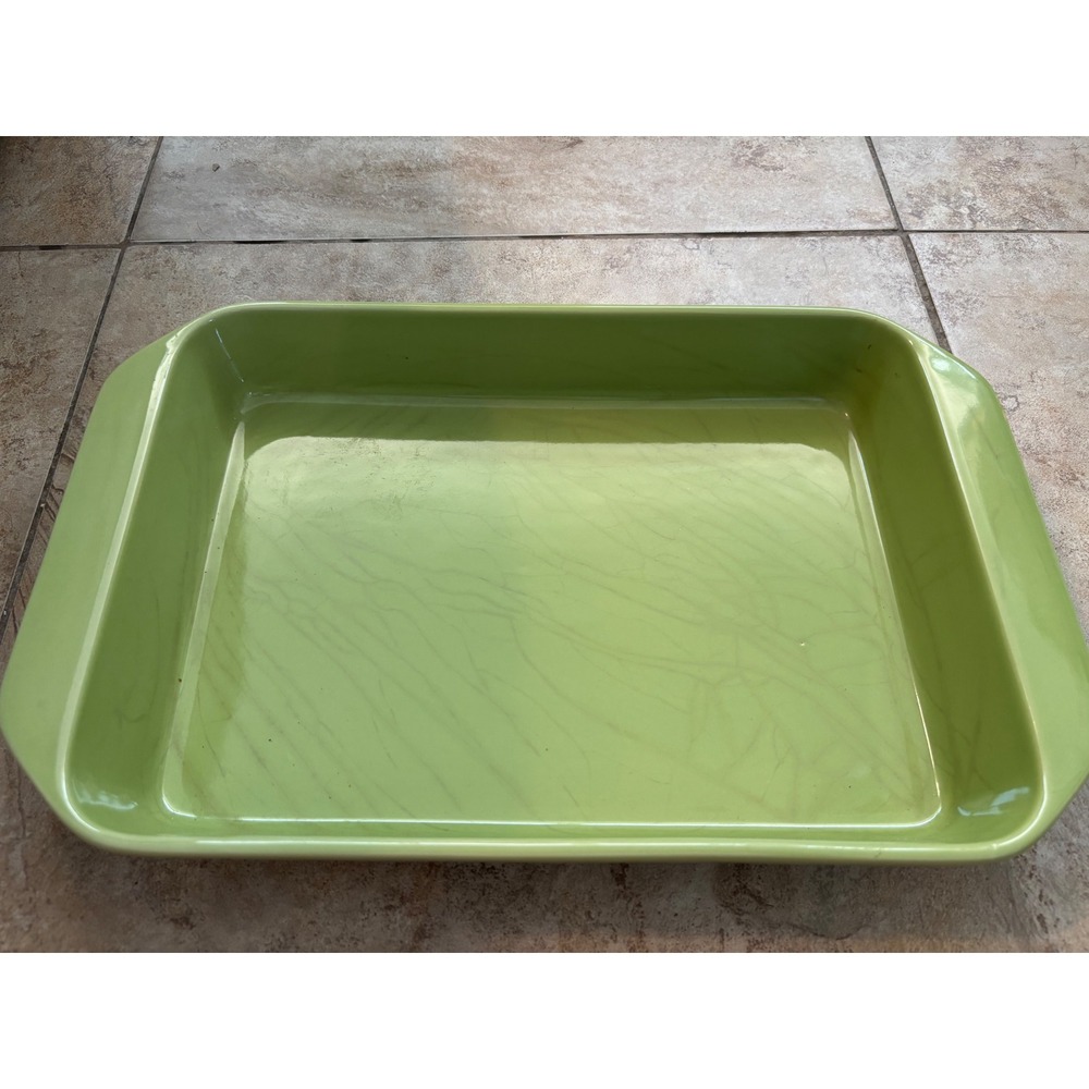 Chantal Lime Green Stoneware Baking Dish 9x13 Rectangle Casserole Baker 3.25 Qt